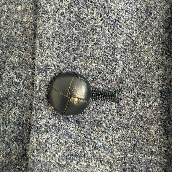 Vintage Harris Tweed 100% Wool Blue Gray Mens Sport Coat 40 Made in USA - Picture 13 of 13